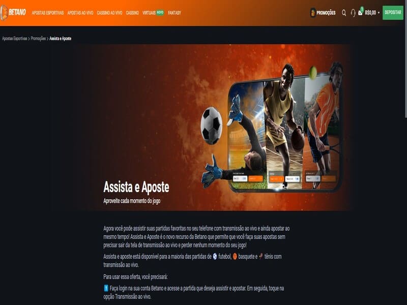 Onlinesportspel hos Betano