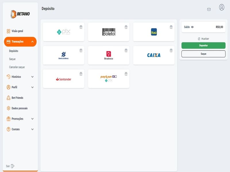 Depozite Betano