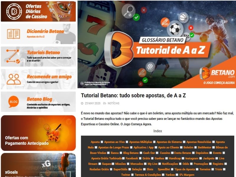 Ce voi găsi pe site-ul Betano?