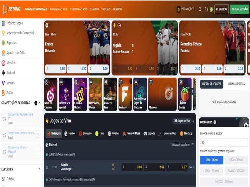 Die wedmaatskappy en casino Betano
