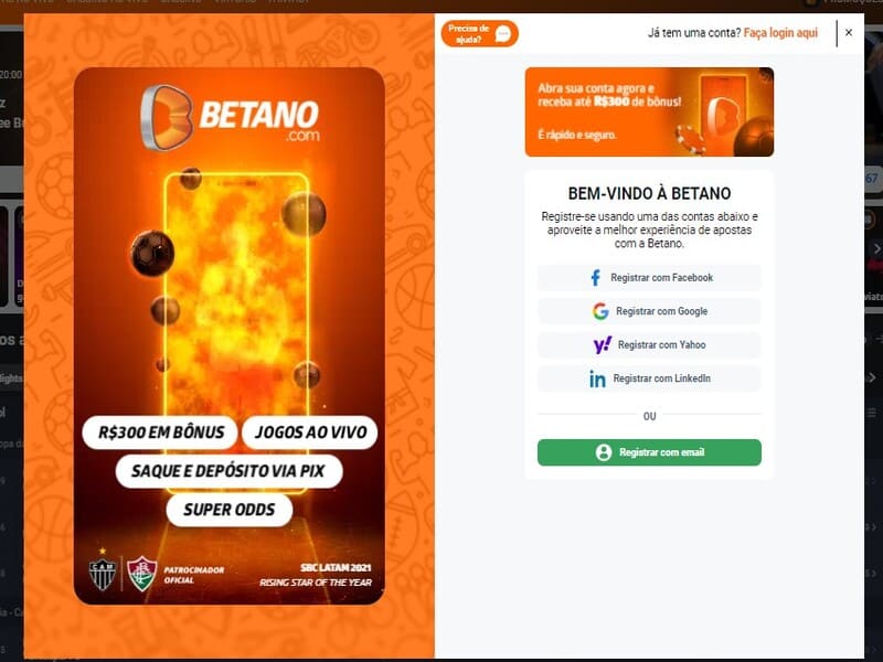 ¿Cómo me registro en Betano?
