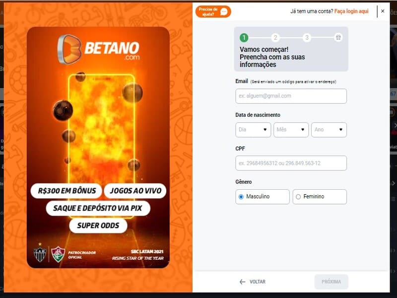 ¿Cómo puedo crear mi cuenta personal en Betano?