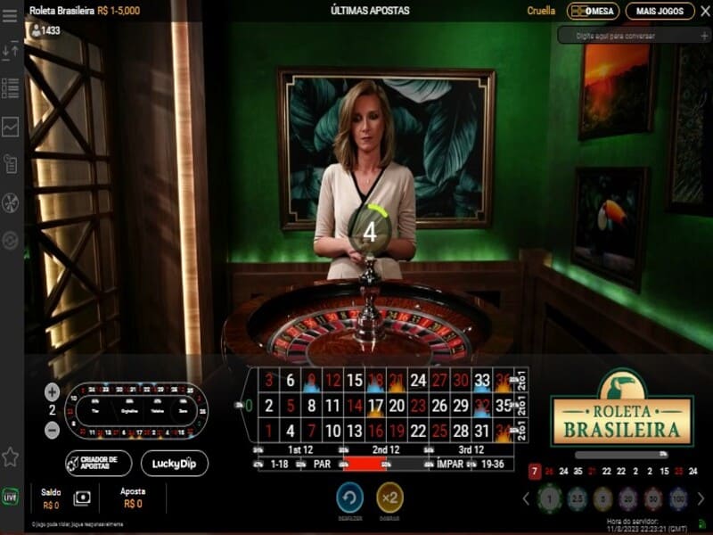 Versión Móvil y App de la Ruleta Brasileña de Betano